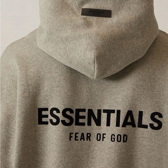 Essentials Fear of God Hoodie Oatmeal Hoodie - Picture 2 of 2